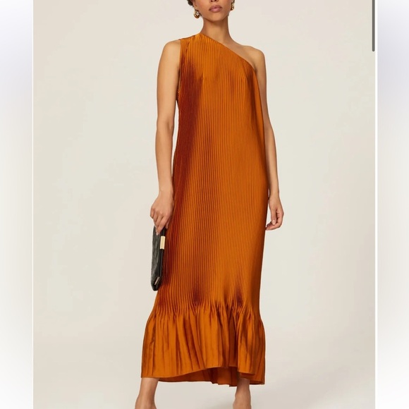 tome Dresses & Skirts - Tome Pleated One Shoulder Gown XS